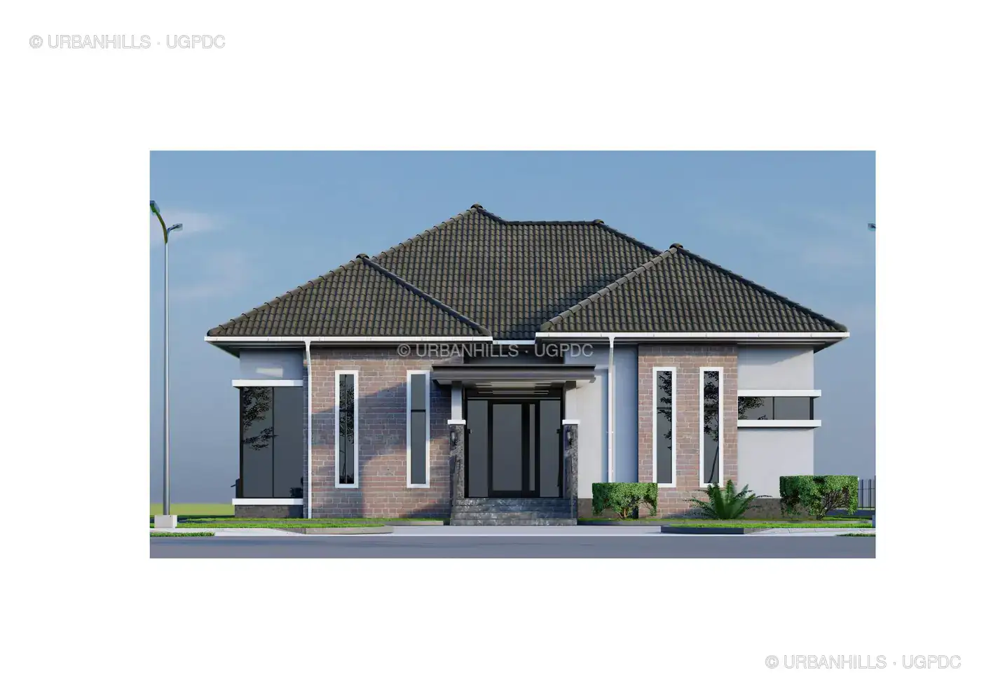 KBM three-bedroom residence exterior project rendering