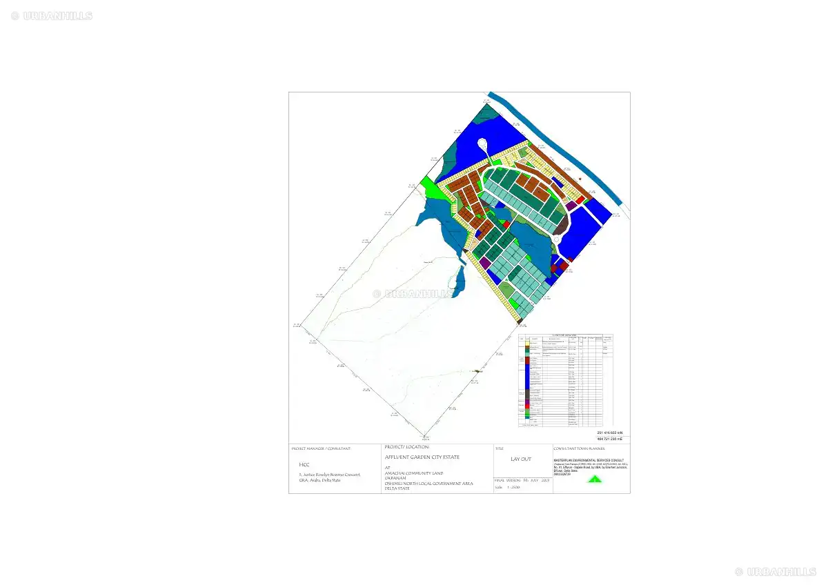 Preview of the Affluence Garden City site layout project document