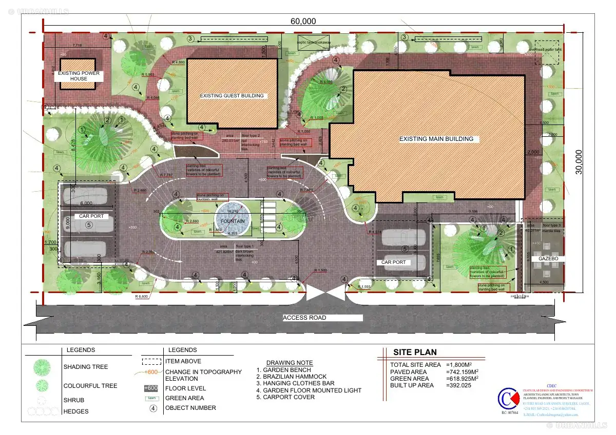 Preview of the Bethel Court landscape plan project document